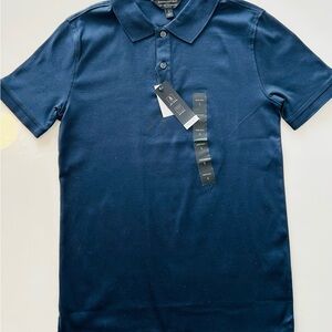 Banana Republic Factory Blue Polo Shirt Short Sleeve (NWT)